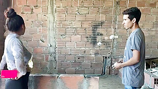I ASK MY NEIGHBOR FOR HELP WITH MY ELECTRICITY PROBLEM. Porn Video