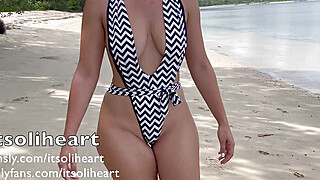 Nude beach walking Porn Video