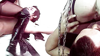 Femdom Orgy with Dominas and Slaves Porn Video