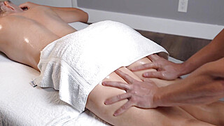 In-Home Massage Therapist fucked Naughty Teen hard Unexpected Sex Amateur... Porn Video
