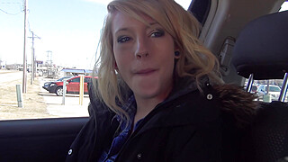 Picking Up A Hot Girl From The Mall Then Naked In The Car And Masturbating... Porn Video