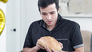 Stepsis catches stepbro banging bread Porn Video