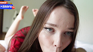 Best birthday present ever from a stepsister. Awesome blowjob Porn Video