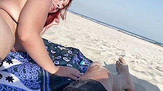 My step cousin is very naughty, look what she did on the beach Porn Video