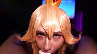 Princess Peach is very grateful to Mario for saving her Porn Video