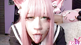 Cat Girl getting Creampie!! Porn Video