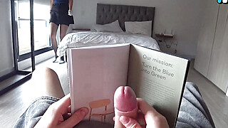 DICK FLASH. Hotel Maid Watching Me Jack Off and showed big ass Milf Porn Video