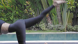 This Is the Best Fucking Outdoor YOGA. I'm Sure. Porn Video