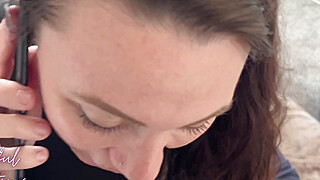 Creampie Stepmom while she takes a work call!! Porn Video