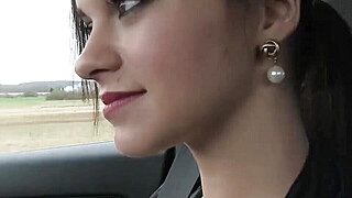 - Stranded Teens - Lea Guerlin - Horny French Amateur Car Sex Porn Video