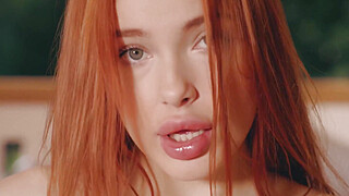 Amazing Redhead Girl Megan Murkovski Masturbating in Front of the Camera Porn Video
