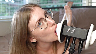 Sloppy Wet Spit and Drool Ear Licking Porn Video