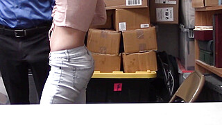 Hot Blonde Tiny Teen Caught Shoplifting Porn Video