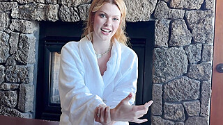 Slutty redhead bridesmaid gets locked out of hotel room before wedding Porn Video