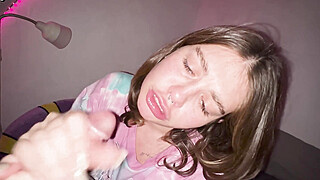 HE DOESN'T WANT ME TO RELAX. HE CHOKES ME WITH HIS COCK! Porn Video