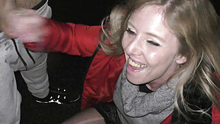 Blondie swallows massive dick. Porn Video