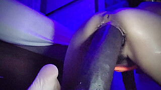 Amateur Slut Goes Crazy on Huge Dildo While Dirty Talking- Fucking MrHankeys... Porn Video