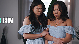 Dad fucking his asian teen stepdaughters Porn Video