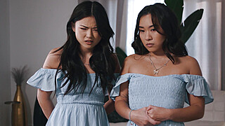 Dad fucking his asian teen stepdaughters Porn Video