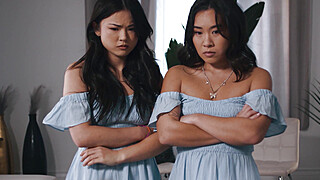 Dad fucking his asian teen stepdaughters Porn Video