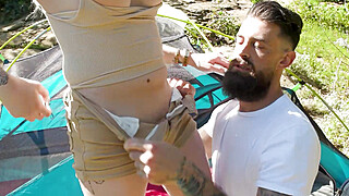 Busty tgirl Haven Rose analed outdoors Porn Video
