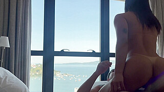 A beautiful princess fucks in a luxury apartment overlooking the sea Porn Video
