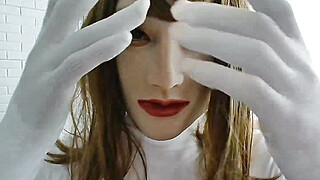 Reni Rona Pt1! Your rubber doll girlfriend in her transparent whites feeling... Porn Video