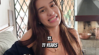 First Casting with Beautiful Skinny 18yo Brazilian Teen - POV Blowjob Porn Video