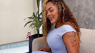 My step aunt is a Latina Ebony MILF and she asks her nephew to help her get... Porn Video