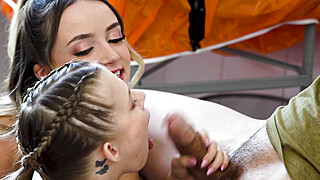 Stacked Stunner Coco Lovelock Pounces Coach's Cock gets Caught by Maria Kazi ... Porn Video