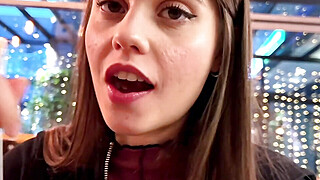 Cute Petite Girl Rides Big Cock! Budapest Sex Vlog Jamie Young Porn Video