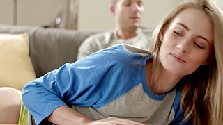 Blonde Temptress Kyler Quinn gets tight pussy fucked by stepbro while Stuck... Porn Video