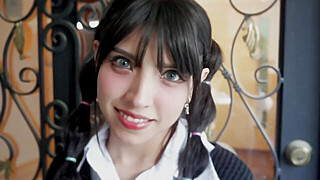 Cute Schoolgirl sex at the first date!