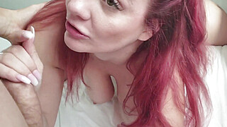 Emma Demure Cumshot on Face !!! White Girl Sucking Big Dick Porn Video