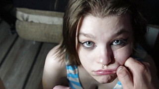 Stupid CUMDUMPSTER throat my dick when I spit and slap her in the face Porn Video