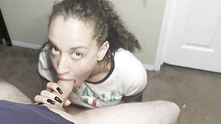 Proving My Skills Deepthroat BWC Big White Cock Dick Blowjob CIM Cum in... Porn Video