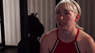 Fitness instructor fingering busty babe Porn Video