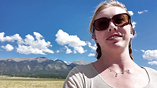 Tits out in Desert… Nude Travel Vlog!! w Masturbating Porn Video