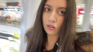 Cumwalk in Public Shopping Mall Porn Video