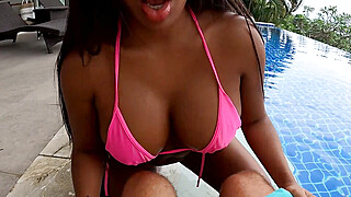 Big Tits Thai Bombshell Gets Picked up in Public Beach Porn Video