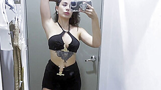 Cum in fitting room of the shopping center Porn Video