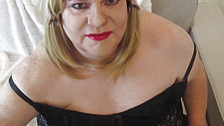 Sissy CD humiliatiating Blowjob With Cum Facial And Swallow Fiona Fortune Porn Video