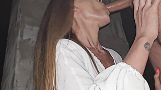 Anal fuck with milf on the first date in the rain on the street. Really extreme Porn Video