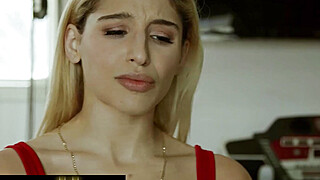 FAMILY SINNERS - Blonde Babe Rides Her Stepbrother's Cock In The Gym, Then... Porn Video