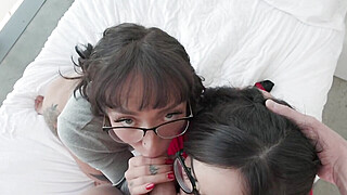 Playing Truth or Dare With My Girl Best Friends - they get their first big dick Porn Video