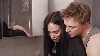 She wouldn't let me cum, so I had to fix the bathroom sink Porn Video