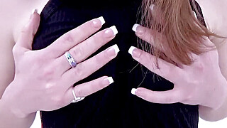 Athletic girl sucks big cock in studio POV casting Porn Video