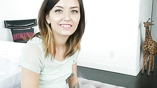 Petite brunette newbies deep hammering on casting Porn Video