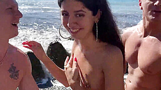 four strangers found a girl and wiped her with their huge dicks Porn Video