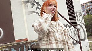 PublicAgent Lilly Mays -  Redhead Russian Reveals All Porn Video